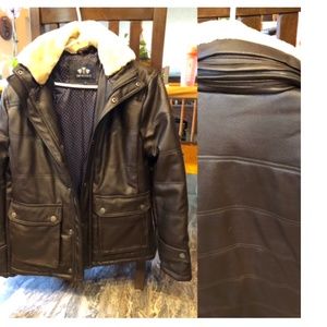 Women’s size small leather coat